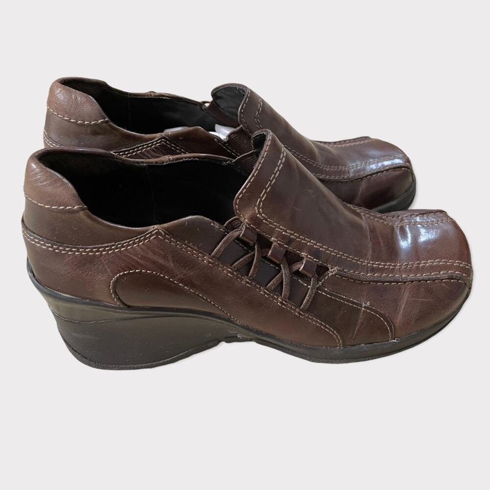 Aldo Women's Wedge Brown Frinuma Booties Size 9 - Picture 4 of 10